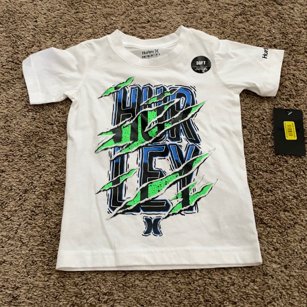 Hurley white graphic shirt